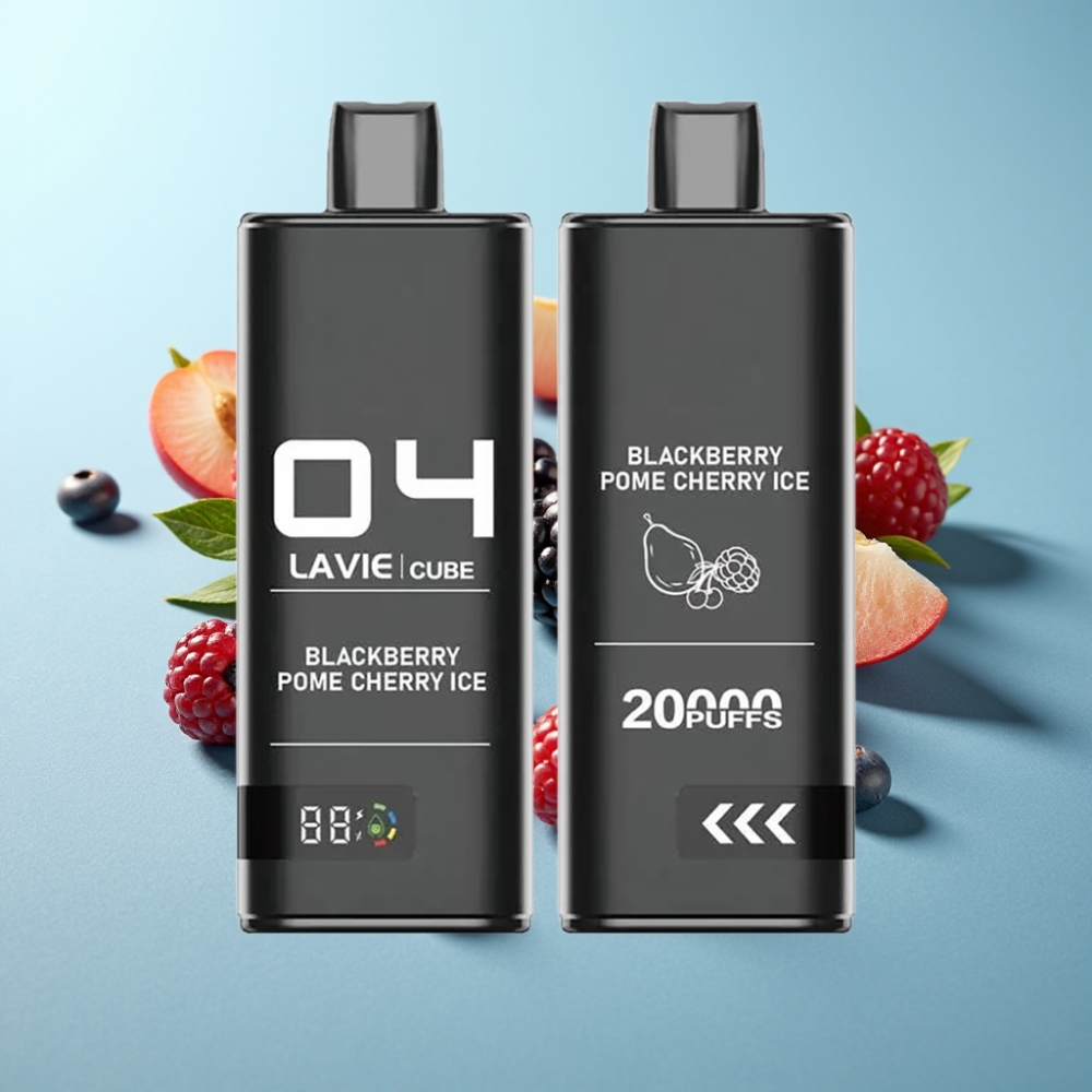 vape suppliers in Bulgaria Lavie Cube 20000 Пуфове Disposable Vape Черничка Дрян Лед