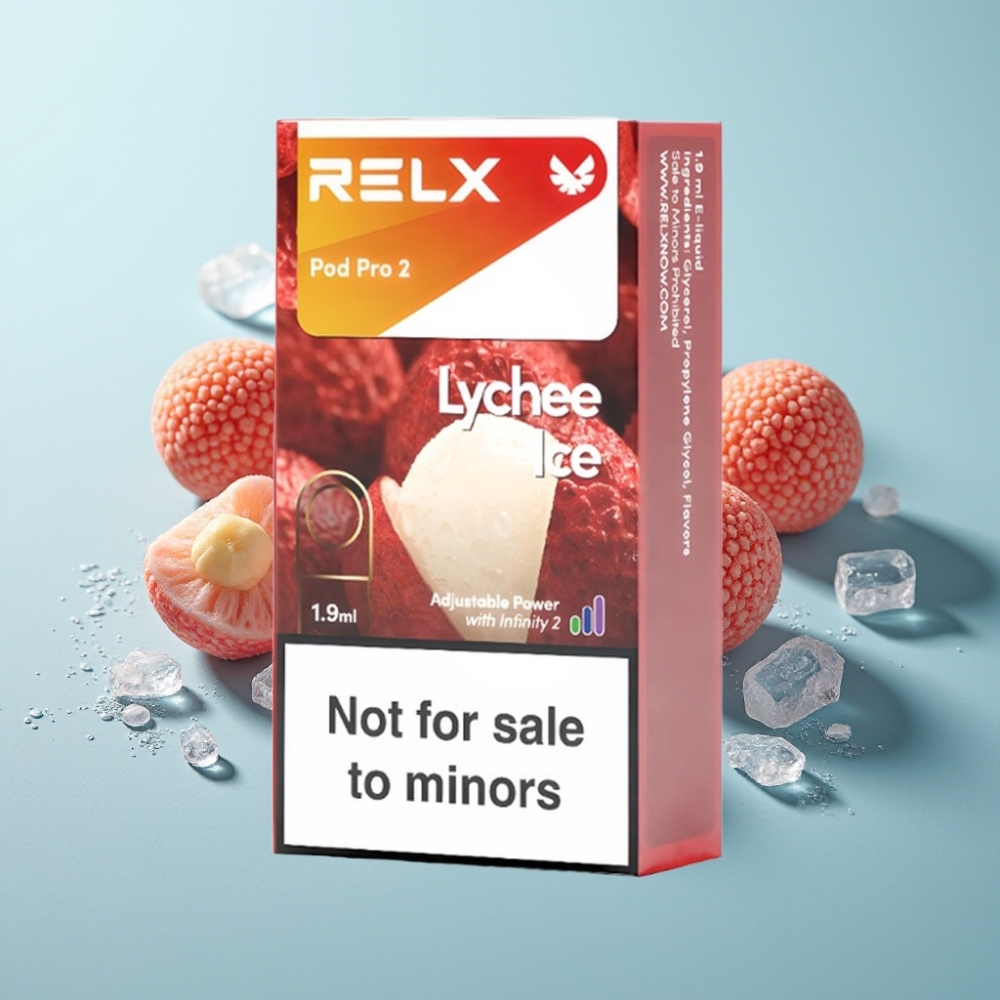 vape suppliers in Bulgaria RELX Pod Pro 2 600 пуфове 0 никотин Личи Айс 19мл
