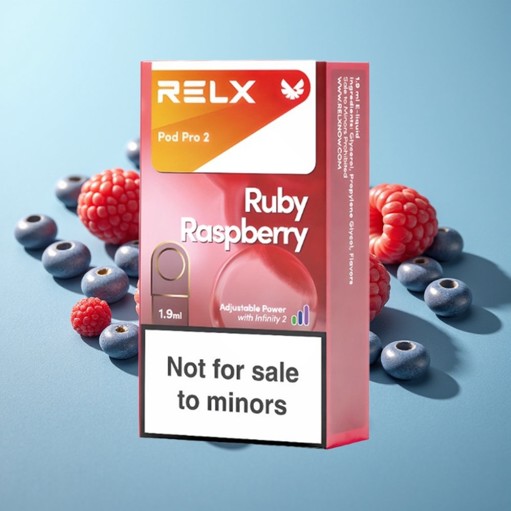 vape suppliers in Bulgaria RELX Pod Pro 2 600 пуфове 0 никотин Син малинов вкус