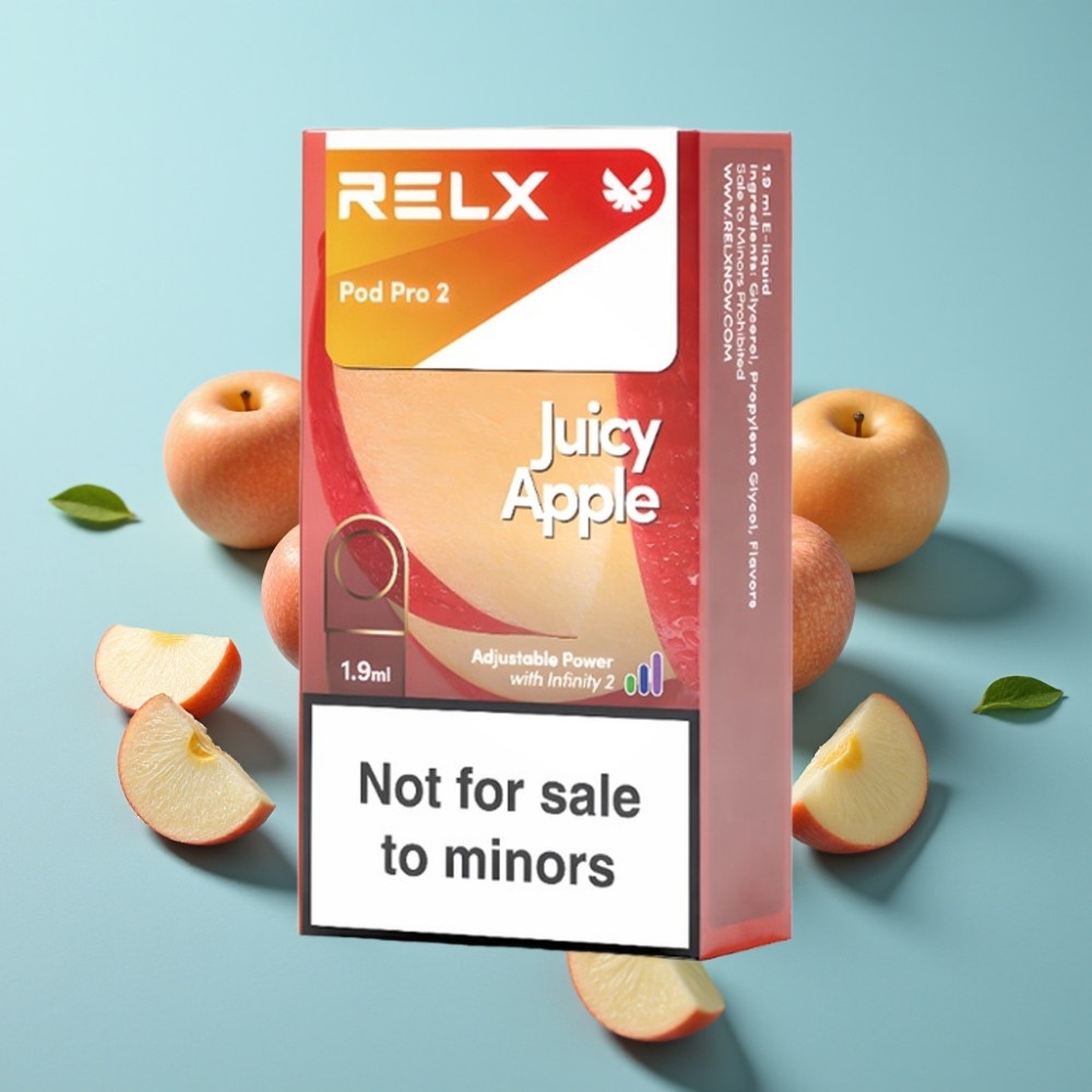 vape suppliers in Bulgaria RELX Pod Pro 2 600 пуфове 0 никотин Сочна Ябълка 19ml