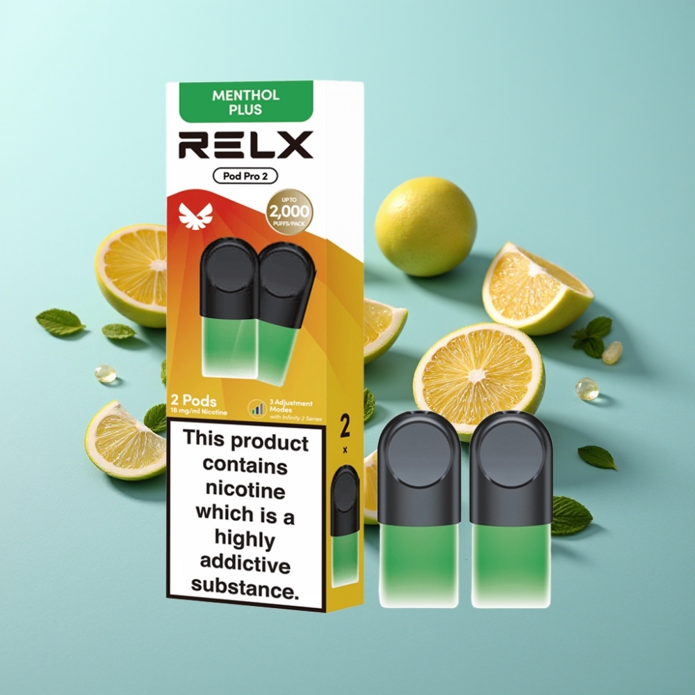 vape suppliers in Bulgaria RELX Pod Pro 2 600 пуфове 18 никотин Мента-Ментол Плюс