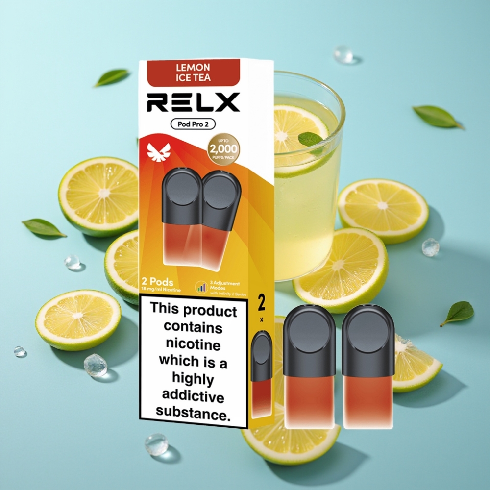 vape suppliers in Bulgaria RELX Pod Pro 2 600 пуфове 18 никотин Чай-Лимонов Леден Чай