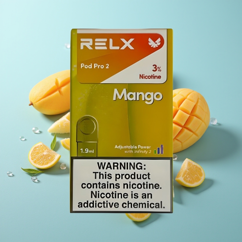 vape suppliers in Bulgaria RELX Pod Pro 2 600 пуфове 3 никотин Манго Лед