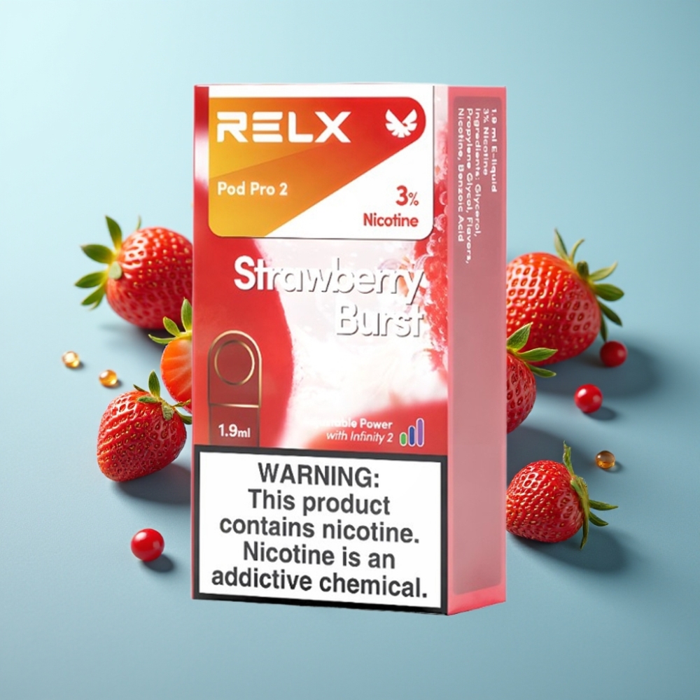 vape suppliers in Bulgaria RELX Pod Pro 2 600 пуфове 3 никотин Ягода Експлозия