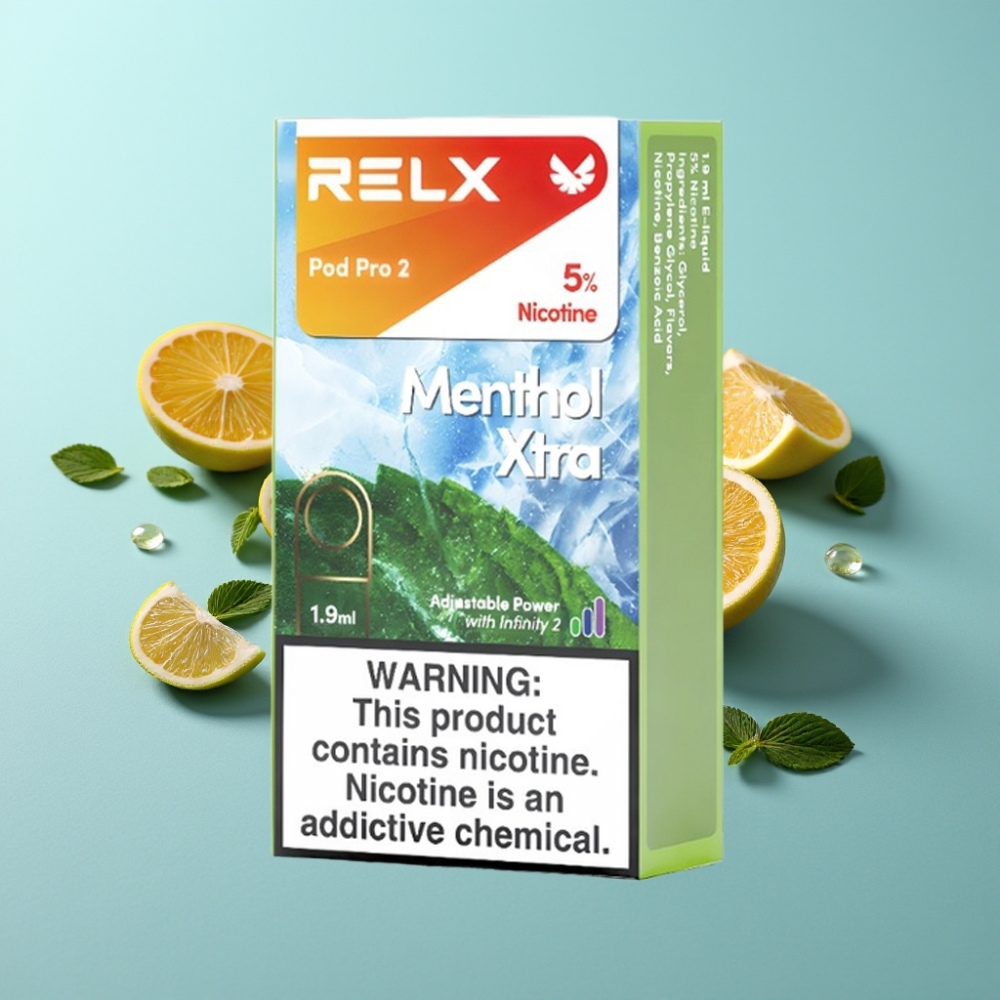 vape suppliers in Bulgaria RELX Pod Pro 2 600 пуфове 5 ментол Xtra 19ml