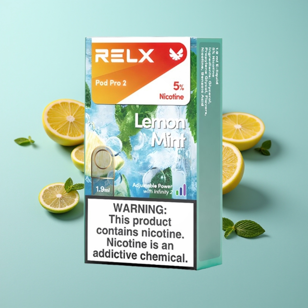 vape suppliers in Bulgaria RELX Pod Pro 2 600 пуфове 5 никотин Лимонов мента