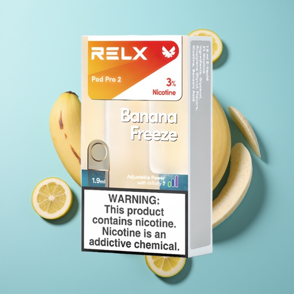 vape suppliers in Bulgaria RELX Pod Pro 2 Бананов лед 600 пуфове 3 никотин 19ml