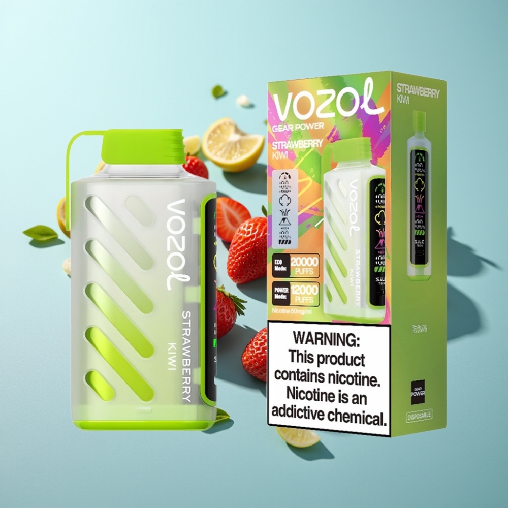 vape suppliers in Bulgaria VOZOL Gear Power 20000 Пуфове Dual Mesh Coil Ягода Киви