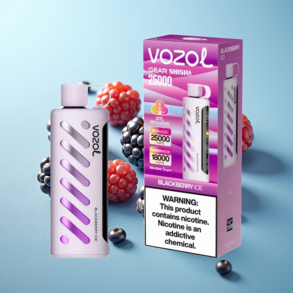 vape suppliers in Bulgaria VOZOL Gear Shisha 25000 Puffs Dual Mesh Черница Лед 5mg
