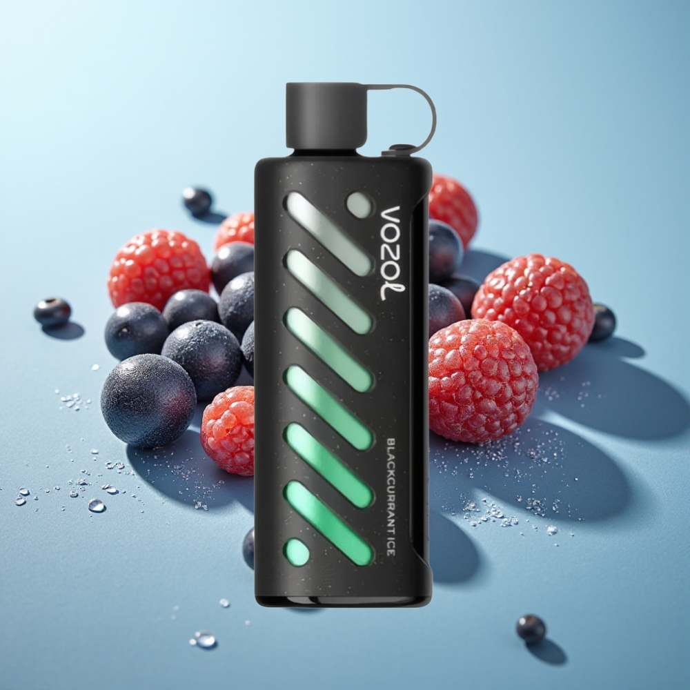 vape suppliers in Bulgaria VOZOL Gear Shisha 25000 Пуфове Dual Mesh Черен Касис Лед