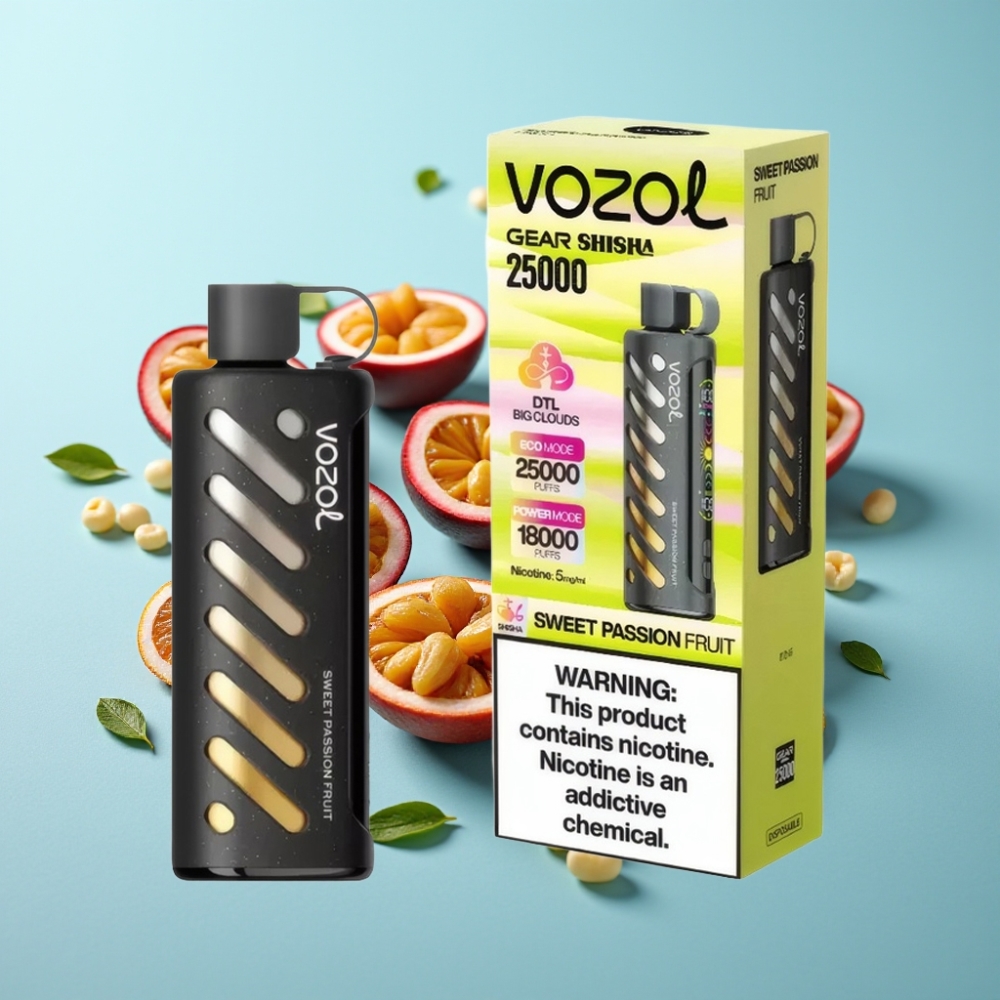 vape suppliers in Bulgaria VOZOL Gear Shisha 25000 Пуфса Сладък Пъпеш 5mg/ml Dual Mesh