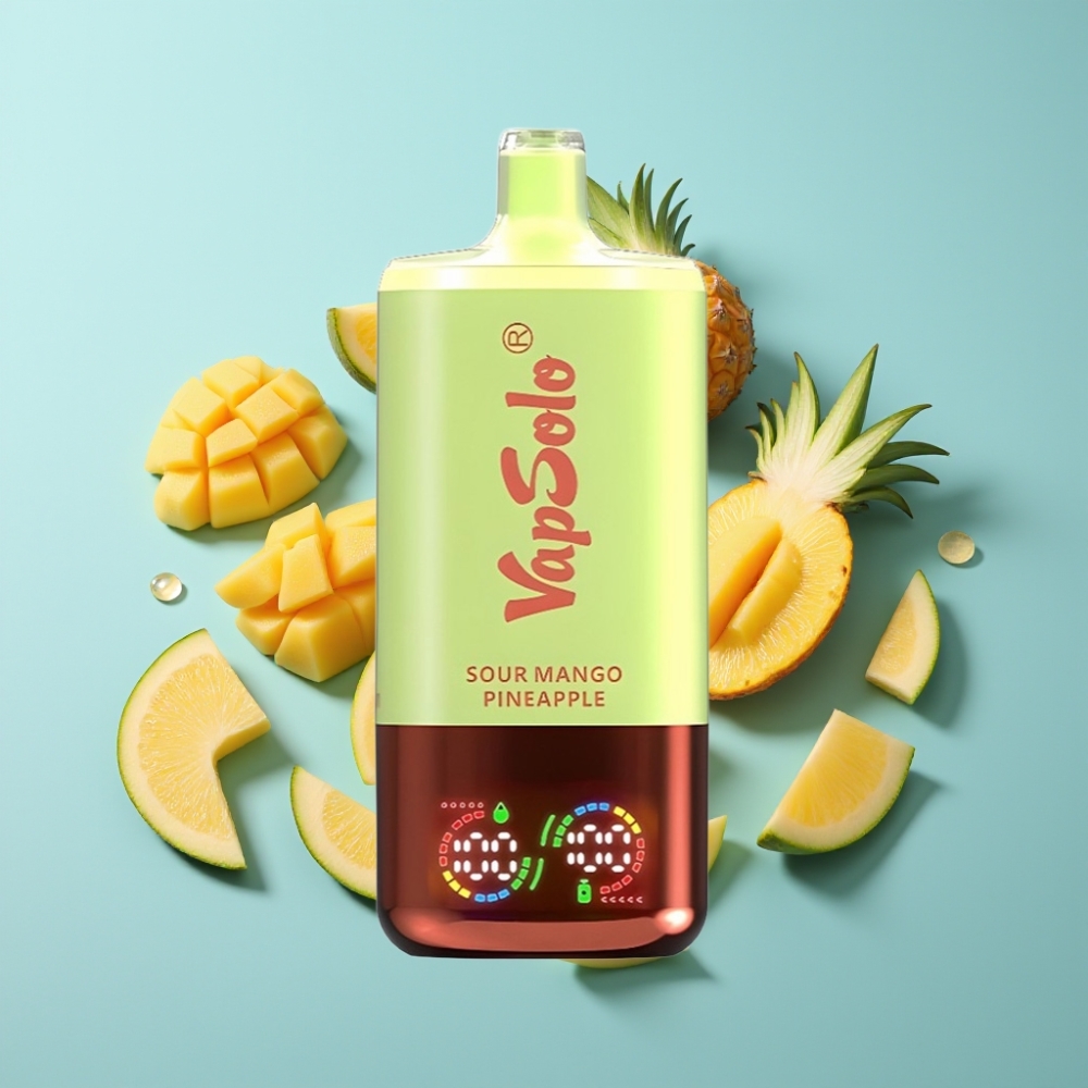 vape suppliers in Bulgaria VapSolo Triple 30000 Пуфса Кисел Манго Ананас 40ml Type-C