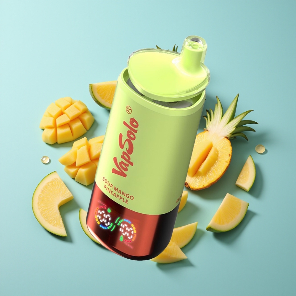 vape suppliers in Bulgaria VapSolo Triple 30000 Пуфса Кисел Манго Ананас 40ml Type-C