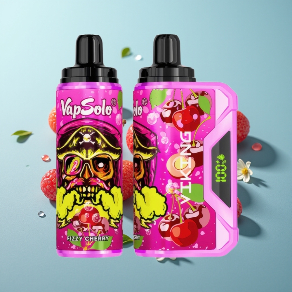 vape suppliers in Bulgaria VapSolo VIKING 12000 Пуфове Disposable Vape Фъстъчена Череша