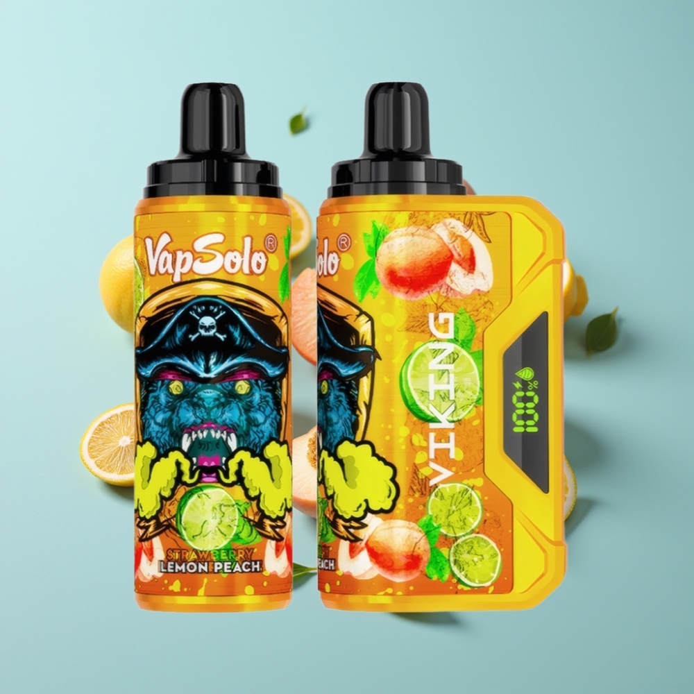 vape suppliers in Bulgaria VapSolo VIKING 12000 Пуфса Едноразово Вейп Лимон Праскова