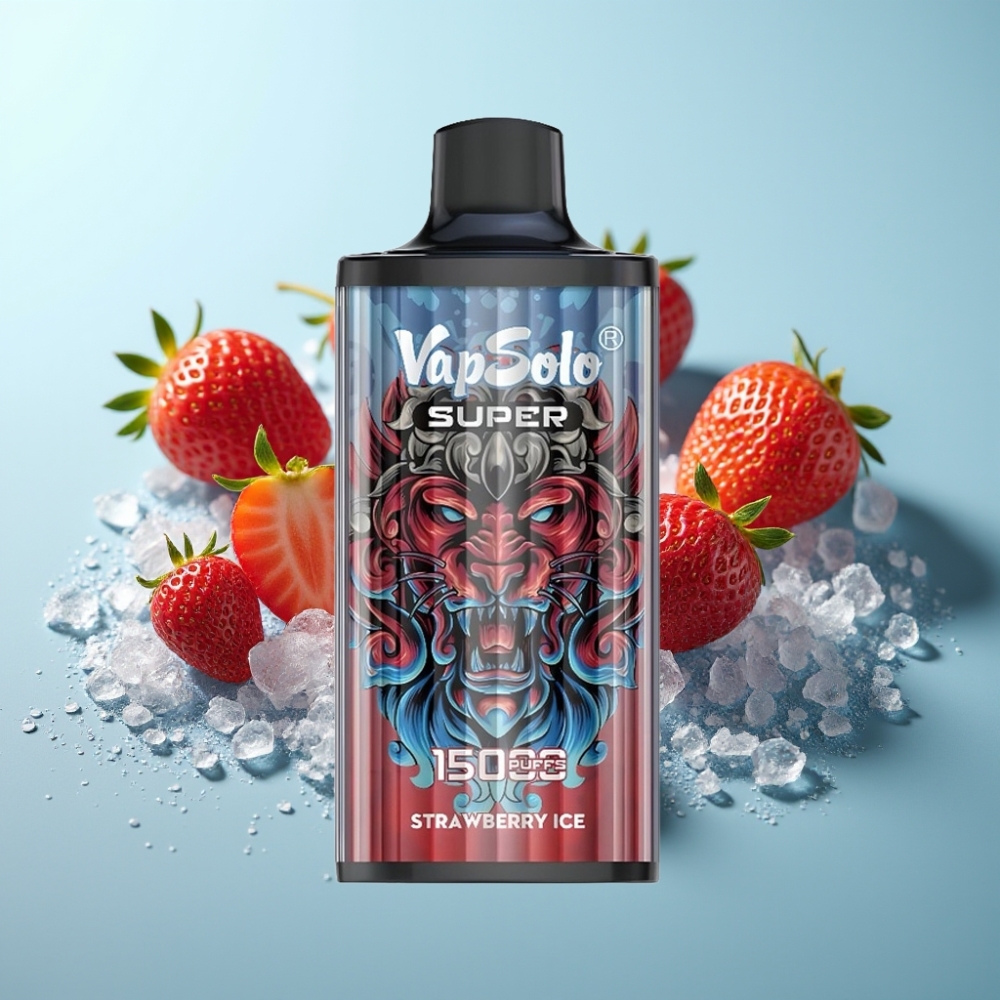 vape suppliers in Bulgaria Vapsolo Super 15000 Puffs Ягодов Лед 40ml 850mAh Type-C