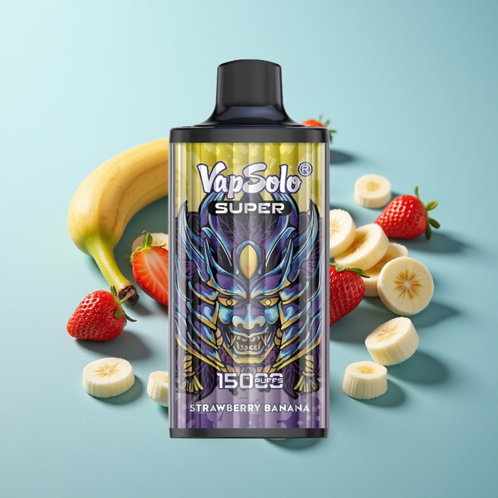 vape suppliers in Bulgaria Vapsolo Super 15000 Пуфове Ягода Банан 40ml 850mAh Type-C