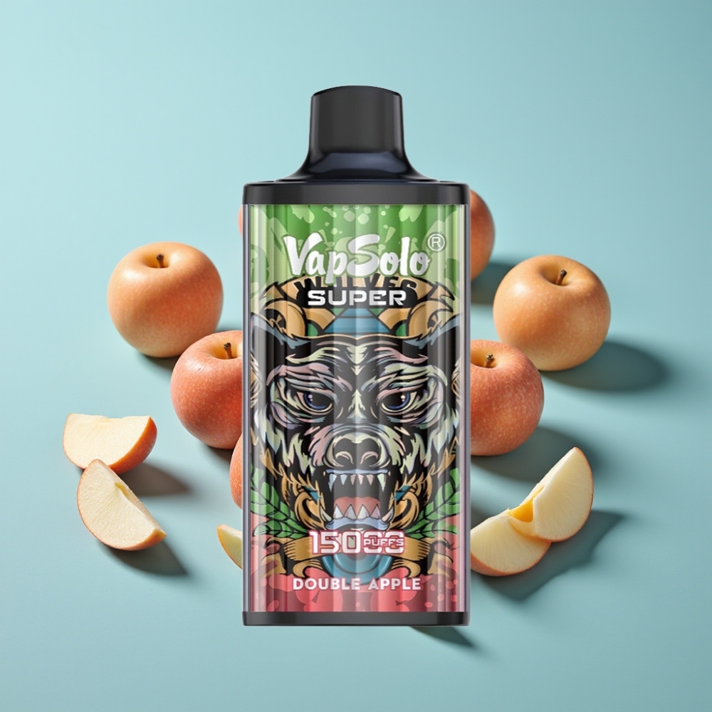 vape suppliers in Bulgaria Vapsolo Super 15000 пуфове Двойна Ябълка 40ml 850mAh Type-C