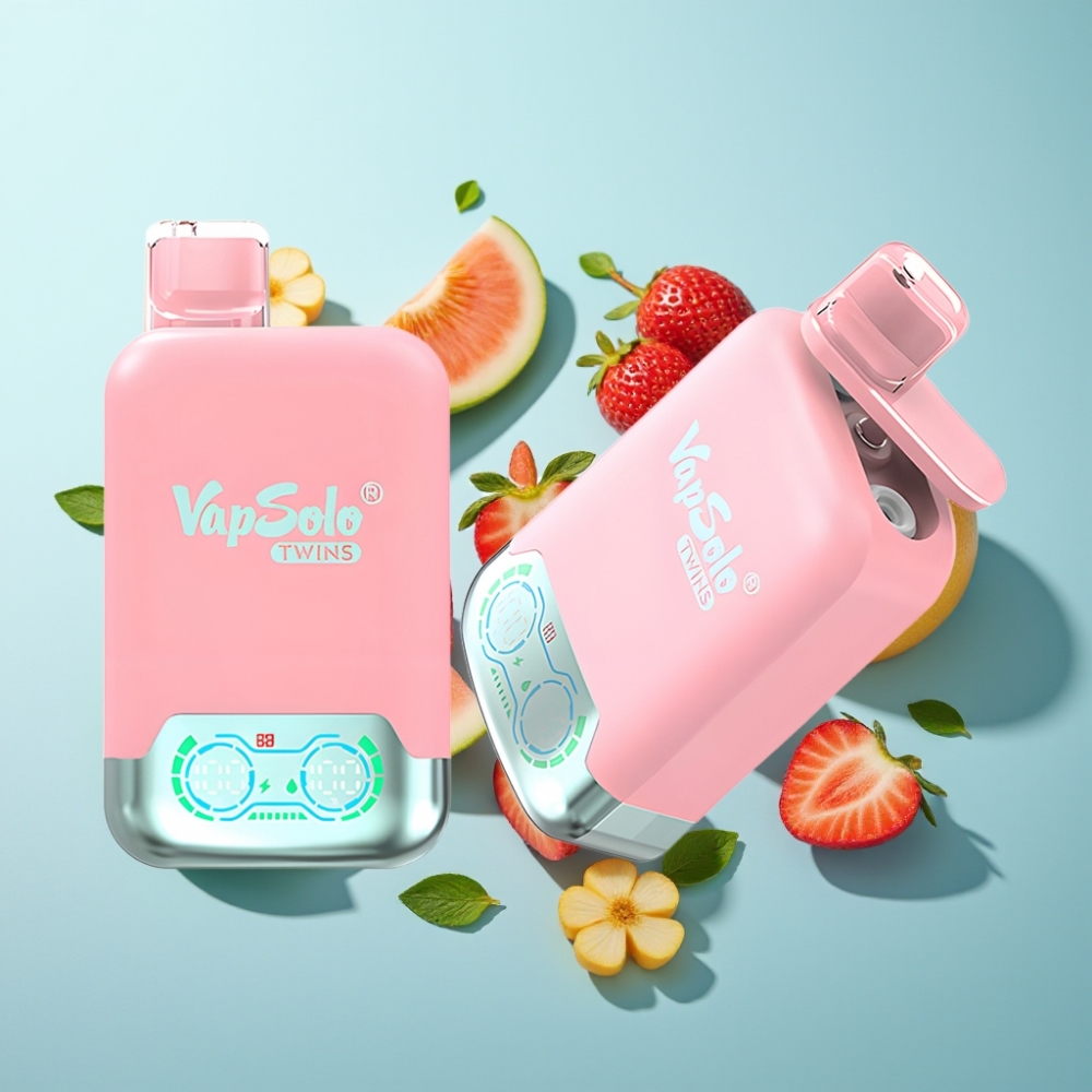 vape suppliers in Bulgaria Vapsolo Twins 20000 Пуфове Ягода Лед  Манго Прахотка Диня